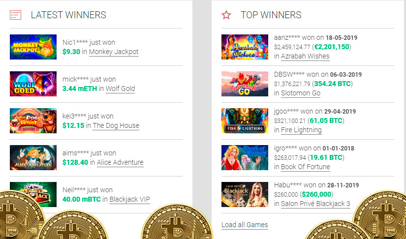 Bitcoin casino deposit with credit card