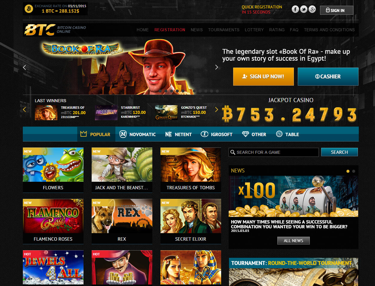 Top btc gambling sites